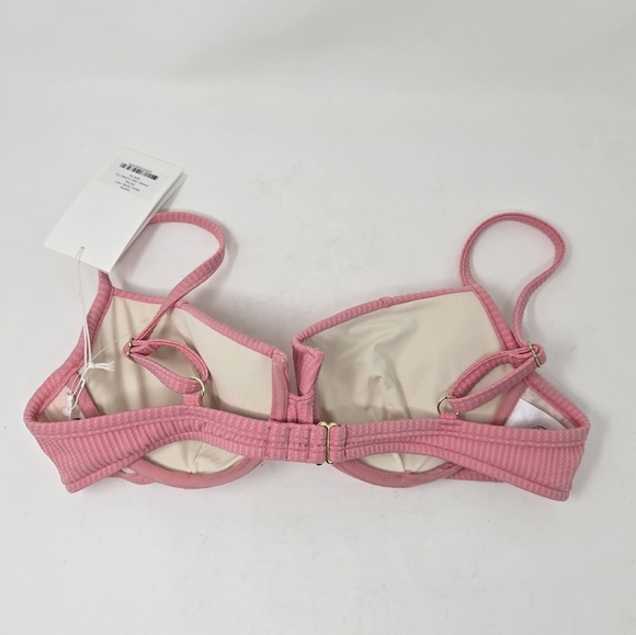 NWT Peony Petal Panel Balconette  Bikini Swim Top 10 Pink - Picture 6 of 12